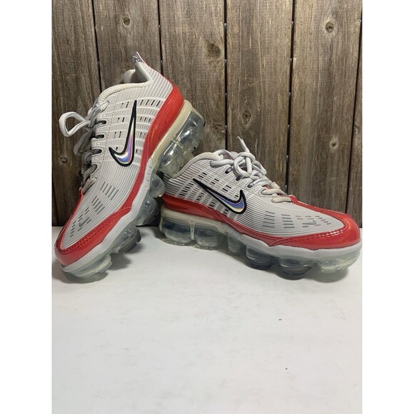 Nike Wmns Air Vapormax 360 Grey Red CK2719-001 Women's Shoe Size 6 - Picture 7 of 10